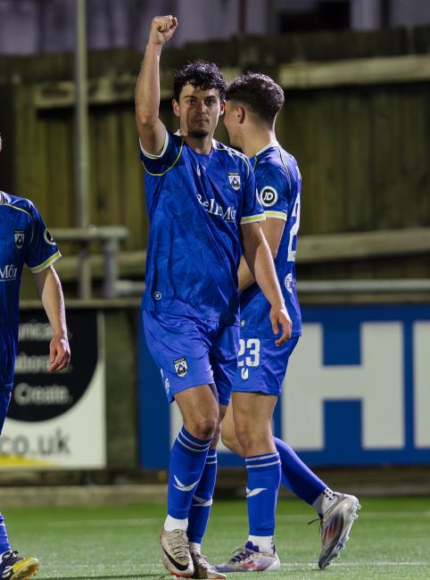 Owain Jones - scored the only goal for Haverfordwest County at The New Saints